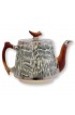 Home Tableware & Barware | 1930s Silver Shield Faux Bois Tea Pot - FW95122