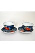 Home Tableware & Barware | 1940s Floral Japanese Imaemon Imari Chawan Porcelain Tea Cups Tea Bowls Set- 4 Pieces - LI45094
