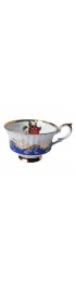 Home Tableware & Barware | 1950s Porcelain Paragon Tea Cup With Gold and Blue and Hidden Rose for Her Majesty - YZ53933