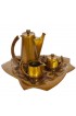 Home Tableware & Barware | 1950s Salvador Teran Brass & Copper Terrazzo Tea Service - 7 Piece Set - QQ57334