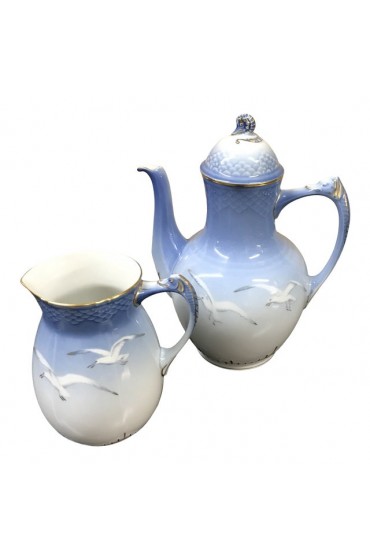 Home Tableware & Barware | 1960s Kjobenhavn Denmark Tea Pot & Creamer Set- 2 Pieces - YA85276