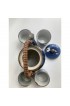 Home Tableware & Barware | 1960s Otagiri Japan Hand-Painted Blue Pottery Tea Set- 5 Pieces - AF33414