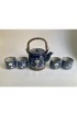 Home Tableware & Barware | 1960s Otagiri Japan Hand-Painted Blue Pottery Tea Set- 5 Pieces - AF33414