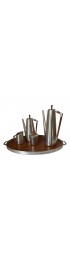 Home Tableware & Barware | 1960s Royal Holland Kmd Tiel Daalderop Pewter and Teak Coffee/Tea Set - 8 Pieces - KO28960
