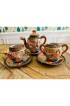 Home Tableware & Barware | 1970s Japanese Hand-Painted Porcelain Tea Set With Plates- 6 Pieces - WX18084