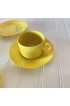 Home Tableware & Barware | 1990s Cups and Saucers Yellow Uno by Taitu - 7 Piece Set - SE48605