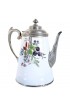 Home Tableware & Barware | Antique American Aesthetic Movement Manning & Bowman Enamel And Pewter Graniteware Coffee Pot - ZM79840