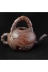 Home Tableware & Barware | Antique Chinese Qing/Republic Carved Bamboo Root Teapot - TZ24846