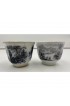 Home Tableware & Barware | Antique P. W. & Co. Black Mulberry Transferware Handless Tea Cups - a Pair - ZG46583