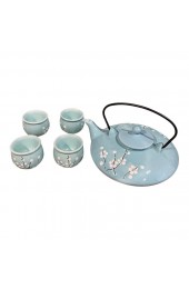 Home Tableware & Barware | Asian Style Tea Set With Blossom - Set of 5 - ES27261