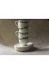 Home Tableware & Barware | C. 1930s Wedgwood Napoleon Ivy Creamware Coffee Cups and Saucers Set- 8 Pieces - HC65495