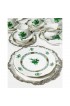 Home Tableware & Barware | Chinese Bouquet Apponyi Green Porcelain Coffee Set with Silver from Herend Hungary, Set of 28 - KA43125