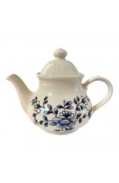 Home Tableware & Barware | Churchhill Staffordshire Blue and White Floral Tea Pot - XN76143