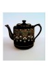 Home Tableware & Barware | Circa 1940s Hand-Painted High Gloss Brown Tea Pot - ZT21167