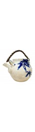 Home Tableware & Barware | Decorative Modern Japanese Pottery Tea Pot Hand Decorated Cane Handle. - ZC62897