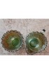 Home Tableware & Barware | Early 19th C Large Green and Gold Fade Carnival Glass Sugar and Creamer - a Pair - GM92706