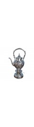 Home Tableware & Barware | Early 20th Century Ellmore American Sterling Silver Coffee or Tea Pot on Stand With Spirit Burner- 3 Pieces - TU86255