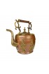 Home Tableware & Barware | Early 20th Century Large Moroccan Handmade Solid Copper Kettle Embossed With Floral Brass - NK53307