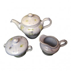 Home Tableware & Barware | French Haviland, Longchamp, Printemps Teapot, Cream & Sugar - WD89423