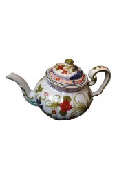 Home Tableware & Barware | Italian Blue Carnation Faience Tea Pot - XL62621