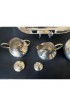 Home Tableware & Barware | Mexican Modernistic Sterling Silver Tea Coffee Set by Hector Aguilar - 4 Pieces - SD72321