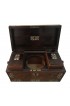 Home Tableware & Barware | Mid 19th Century Vintage English Rosewood Mother Pearl Inlay Tea Caddy - FB37362