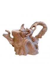 Home Tableware & Barware | Mid 20th Century Chinese Yixing Duan Ni Tree Stump Tea Pot - NY07178