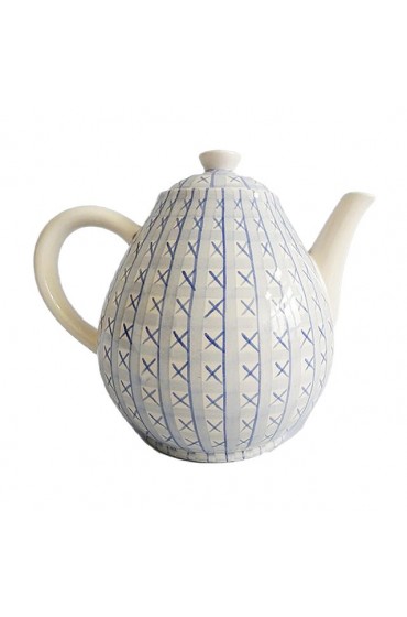 Home Tableware & Barware | Mid-Century Cross Stitch Teapot by Hedwig Bollhagen for HB Keramik, Germany, 1940s - RB15078
