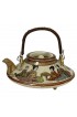 Home Tableware & Barware | Miniature Japanese Meiji Period Satsuma Tripod Teapot and Cover - ZM16702