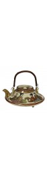Home Tableware & Barware | Miniature Japanese Meiji Period Satsuma Tripod Teapot and Cover - ZM16702