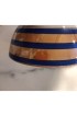 Home Tableware & Barware | Petrus & Regout Maastricht Holland Orange and Royal Blue Luster Striped Tea Cup Bowl - RC70055