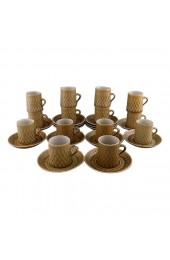Home Tableware & Barware | Relief Coffee Cups With Saucers by Jens H. Quistgaard for Bing & Grondahl, Set of 28 - ON32272