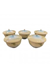 Home Tableware & Barware | Set of 5 Vintage Kutani Ware Porcelain Tea Set W/ Lids - OH26293