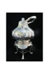 Home Tableware & Barware | Trosdahl Antique Sterling Silver Floral Relief Acorn Finial Tea Kettle & Warmer - GN58145