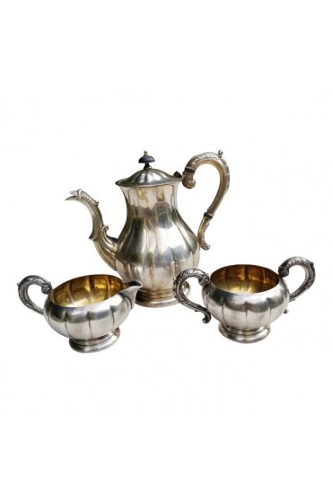 Home Tableware & Barware | Victorian Marlboro Three Piece Silver Plate Tea Service - Set of 3 - AF37019