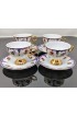 Home Tableware & Barware | Vintage Espresso Demitasse Cup & Saucer Set - Setting for Four (4) - 8 Pieces - CL17053