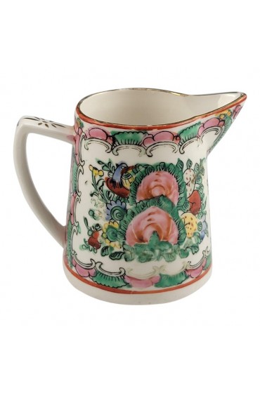 Home Tableware & Barware | Vintage Famille Rose Medallion Deco Style Creamer Canton Export - YE04100