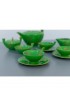 Home Tableware & Barware | Vintage Green Porcelain Tea Set, Set of 9 - EQ87379