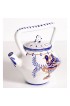 Home Tableware & Barware | Vintage Italian Art Pottery Blue & White Teapot With Bird - TI70702