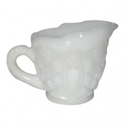 Home Tableware & Barware | Vintage McKee Glass Company Milk Glass Toltec Creamer - TD97970