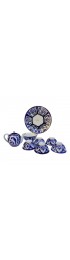 Home Tableware & Barware | Vintage Russian Uzbek Tea Service With Serving Plate, Teapot Bowl and Cups - Set of 8 - TH96924