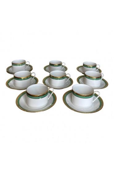 Home Tableware & Barware | Vintage Tiffany & Co. Limoges Porcelain Demitasse Set- 17 Pieces - DK54492