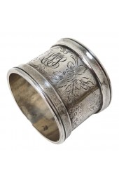 Home Tableware & Barware | Antique American Heavy Sterling Silver Napkin Ring - PT10017
