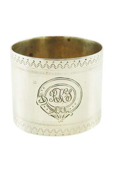 Home Tableware & Barware | Antique Victorian Era Sterling Silver Childs Napkin Ring Christening Gift - UL83777