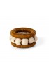Home Tableware & Barware | Berry Sisal Napkin Rings in Tobacco and Flax - Set of 4 - PJ14085