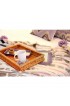 Home Tableware & Barware | Berry Sisal Napkin Rings Ochre & Lilac - Set of 4 - RK30996