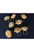 Home Tableware & Barware | Gold Mesh Rose Napkin Rings - Set of 8 - SW71887