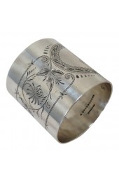 Home Tableware & Barware | Large Antique American Victorian Sterling Silver Napkin Ring - WG92215