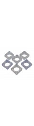 Home Tableware & Barware | Mid-Century Square Lucite Napkin Rings - Set of 6 - NS08801