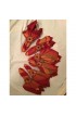 Home Tableware & Barware | Modern Red & Orange Holiday Napkins & Rings - Set of 6 - WM79056